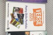 Verse Leaving Cert English Higher Level Poetry textbook and workbook. Also King Lear textbook