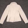 Principle Cream Off-White Wool Blend Faux Fur Lapel Collar Short Jacket 8UK/36EU Image 6