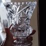 A pair of magnificent diamond-cut crystal vases. Image 4