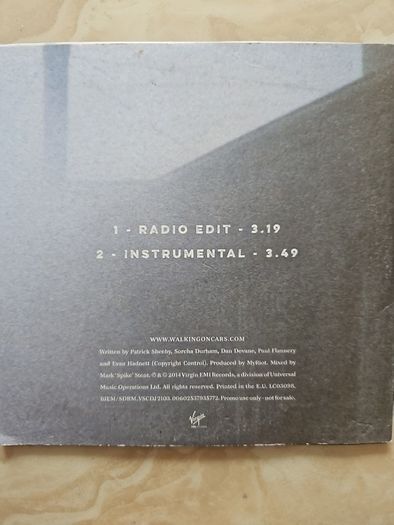 Walking On Cars CD (Promo) - Hand In Hand