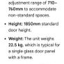 Flair chrome shower door Image 3