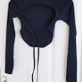 Black Petite Open Back Top - Size 4 Image 5