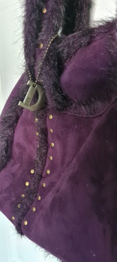 Purple Suede Like Bag from Dents