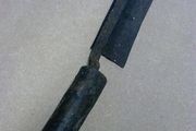 Old blacksmith made Irish thatcher's eave knife