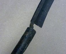 Old blacksmith made Irish thatcher's eave knife