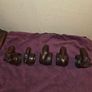 Set of 5 hand carved African Animal Napkin Holders Image 6