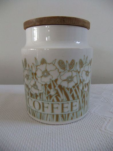 Hornsea Fleur Pattern Coffee Jar / Caddy