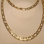 Hard Gold Plated Sterling Silver Italian Made Chain Image 4