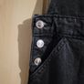 PRIMARK Black denim dungaree dress 42 14 NEW Image 4