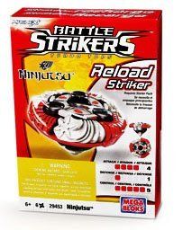 Mega Bloks Magnext Battle Strikers Turbo Tops Reload Striker Ninjutsu 29453 New Sealed