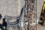 cast iron bench