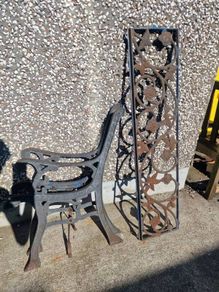 cast iron bench
