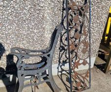 cast iron bench
