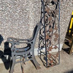 cast iron bench