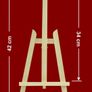 Blackboard A4 with Wooden Easel for Wedding Events or Shop's Window Image 3