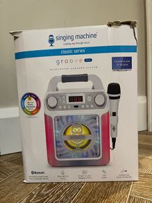 Kids karaoke sing along machine