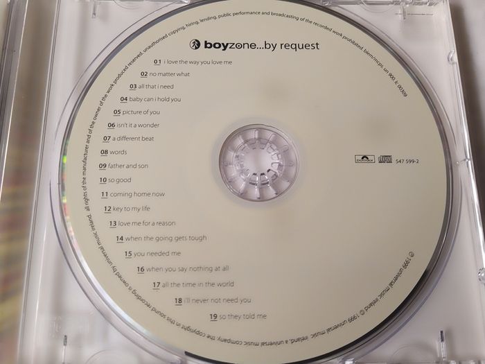 Boyzone - By Request Cd