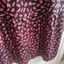 A-line tiered dress with Red and Black Print Image 4
