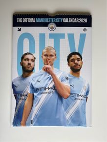 Official Manchester City Football Club 2026 A3 Wall Calendar (New & Sealed)
