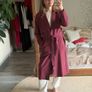 Monki trench coat in beautiful light cherry pink Image 7