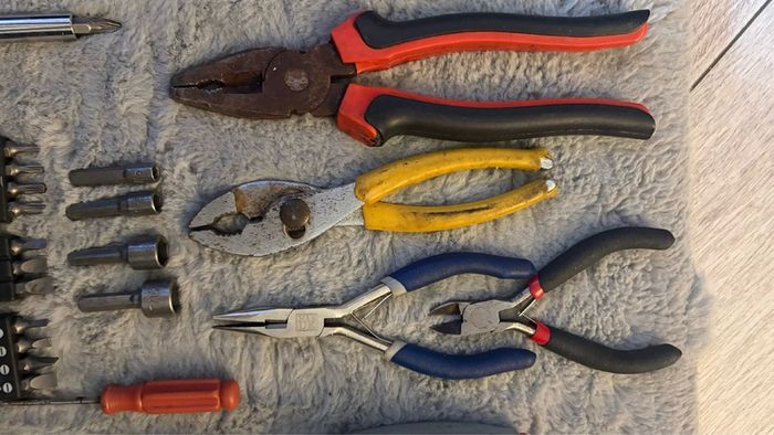 tool box + tools