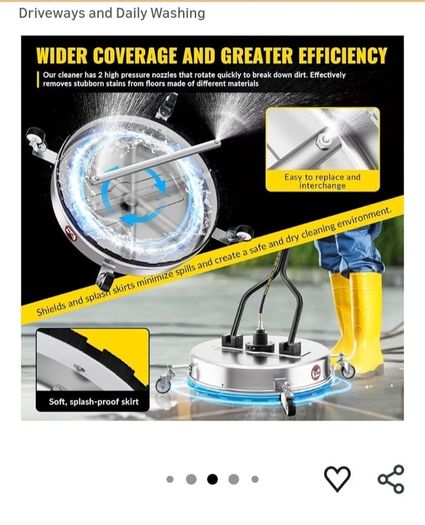 24 inch pressure washer surface cleaner