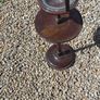 Vintage Mahogany Smoking Stand 2-Tier Side Table Image 2