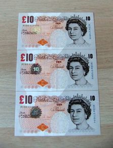 3 ten Pound Notes In Sequence