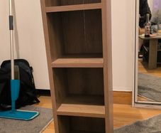 free-standing cabinet with shelves