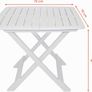 Folding Garden Table Camping Side Table Portable Outdoor Patio Table Image 3