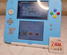 Nintendo 2DS Console Pokemon Sun/Moon Blue Zelda Game Bundle Very Good Condition
