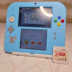 Nintendo 2DS Console Pokemon Sun/Moon Blue Zelda Game Bundle Very Good Condition