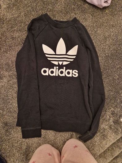adidas black ladies jumper