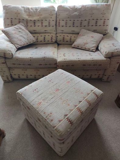 Casey's sofas x2 & pouffe FREE to take away