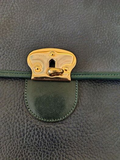 Large Vintage Chesneau Leather Satchel Briefcase