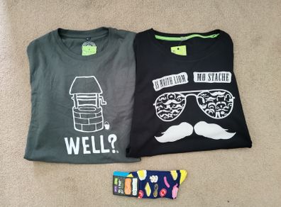 2 Hairy Baby T-Shirts and Socks