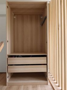 Pax light oak wardrobe