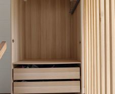 Pax light oak wardrobe