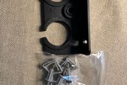 Wall-mounted dual bottle holder