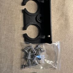 Wall-mounted dual bottle holder
