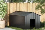 Dog House with Roof 114x202x101 cm Galvanised Steel