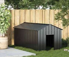 Dog House with Roof 114x202x101 cm Galvanised Steel