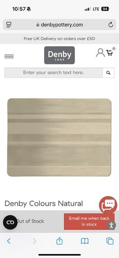 Denby 4 Placemats