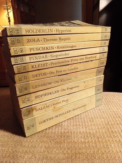 1960s 10 Classic Works of Literature in German. Vintage.