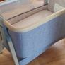 Tutti Bambini Cozee Bedside Crib - Oak and Charcoal Image 2