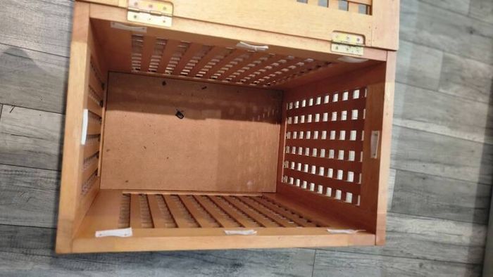 Wooden Storage Box on wheels