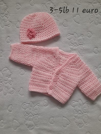 Handmade premature baby cardigans