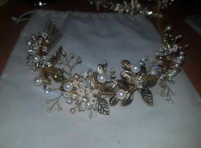 Azzure Bridal Headpiece / Bridal Crown