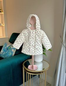 Baby Girls Cream Jacket with Hood from Primark Age 3-6 months / EU 62-68cm
