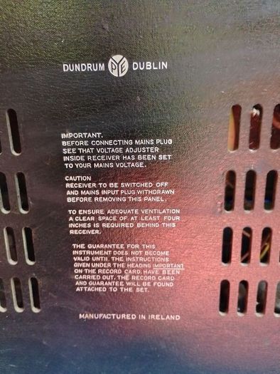 PYE Dundrum Ireland vintage radio